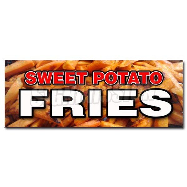 SWEET POTATO FRIES DECAL sticker hot crispy delicious french frys chips, D-24 Sweet Potato Fries